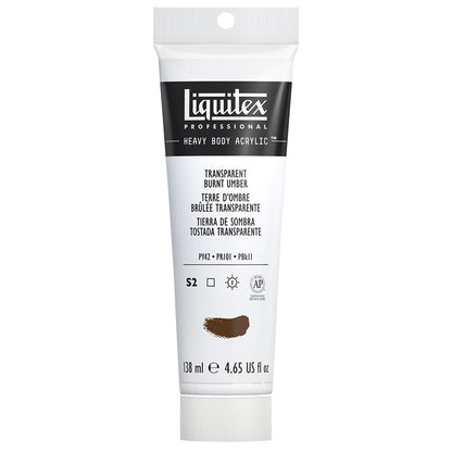 Liquitex Professional Heavy Body Akrilik Boya 138ml Transparent Burnt Umber 130 S2