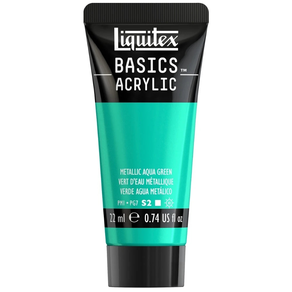 Liquitex Basics Akrilik Boya 22ml Metalik Aqua Green 0339 S.2