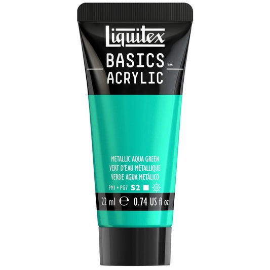 Liquitex Basics Akrilik Boya 22ml Metalik Aqua Green 0339 S.2