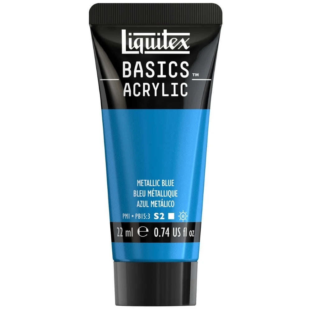 Liquitex Basics Akrilik Boya 22ml Metalik Blue 0341 S.2
