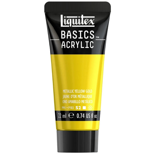 Liquitex Basics Akrilik Boya 22ml Metalik Yellow Gold 0343 S.2