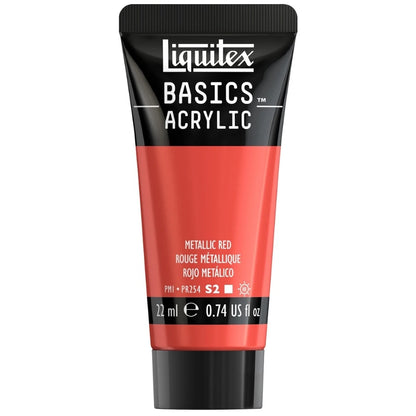 Liquitex Basics Akrilik Boya 22ml Metalik Red 0345 S.2