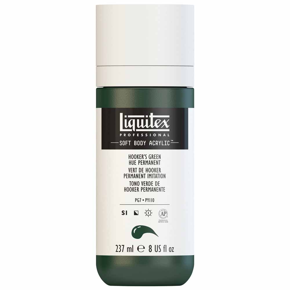Liquitex Professional Soft Body Akrilik Boya 237ml Hooker’s Green Hue Permanent 224 S1