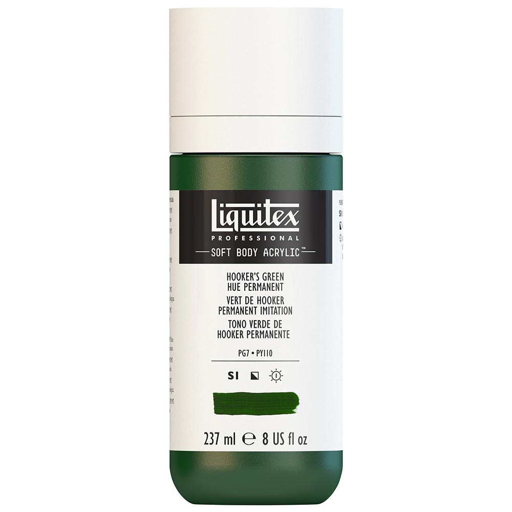 Liquitex Professional Soft Body Akrilik Boya 237ml Hooker’s Green Hue Permanent 224 S1