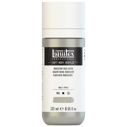 Liquitex Professional Soft Body Akrilik Boya 237ml Iridescent Rich Silver 239 S2