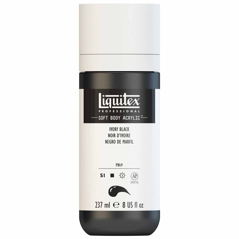 Liquitex Professional Soft Body Akrilik Boya 237ml Ivory Black 244 S1