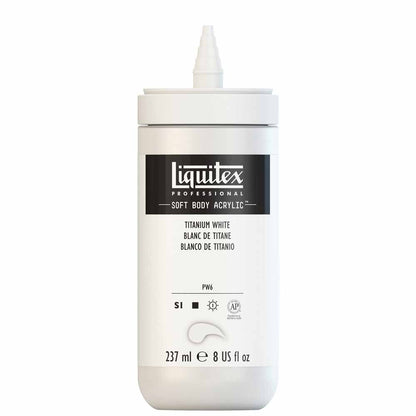 Liquitex Professional Soft Body Akrilik Boya 237ml Titanium White 432 S1