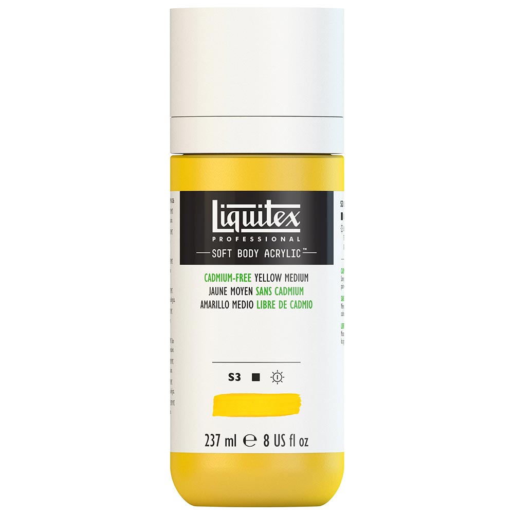 Liquitex Professional Soft Body Akrilik Boya 237ml Cadmium-Free Yellow Medium 890 S3