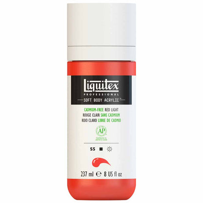 Liquitex Professional Soft Body Akrilik Boya 237ml Cadmium-Free Red Light 893 S5