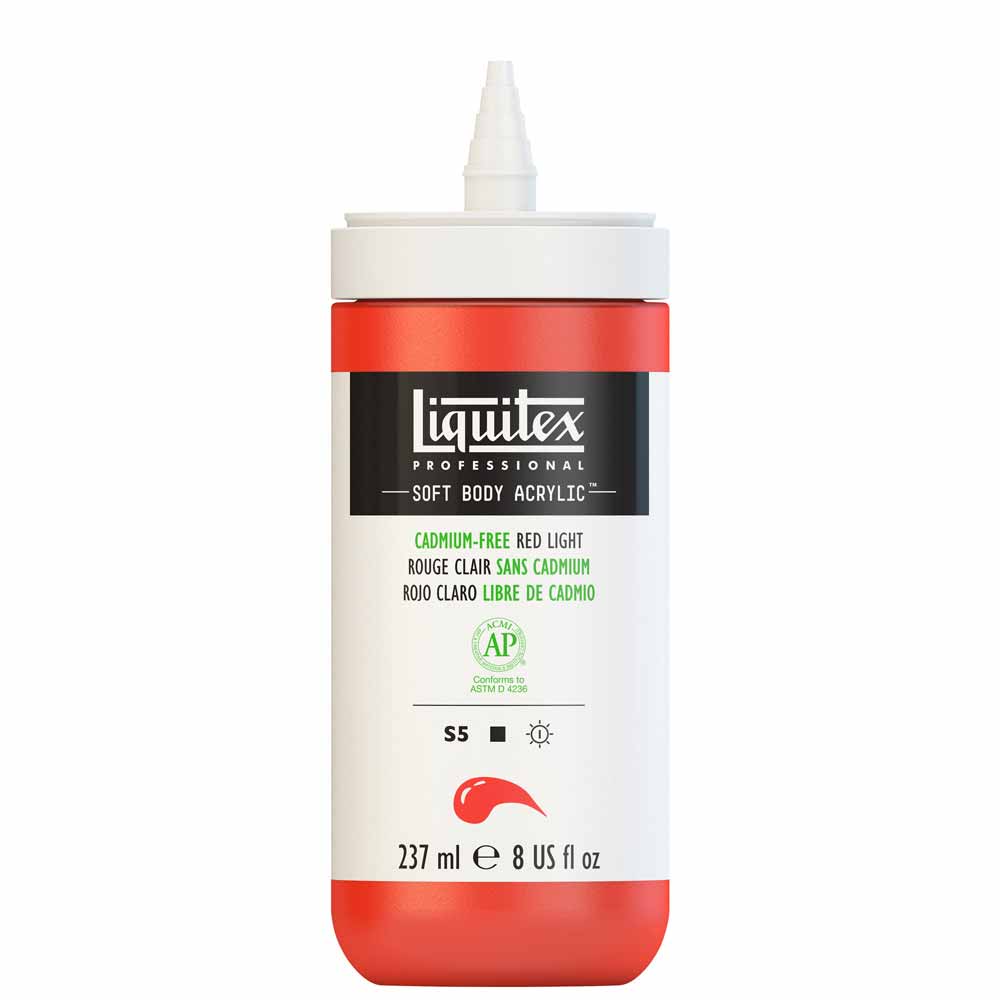 Liquitex Professional Soft Body Akrilik Boya 237ml Cadmium-Free Red Light 893 S5