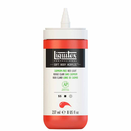 Liquitex Professional Soft Body Akrilik Boya 237ml Cadmium-Free Red Light 893 S5