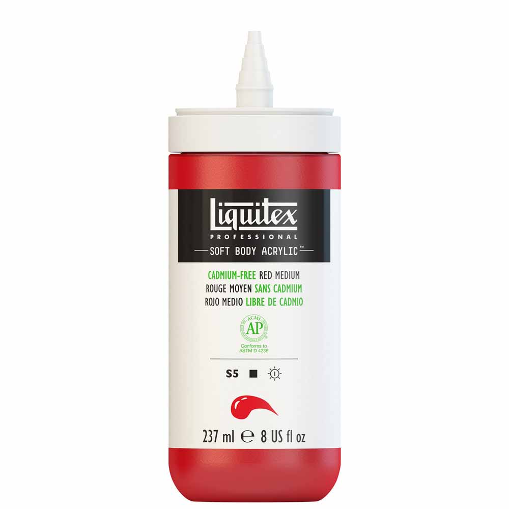 Liquitex Professional Soft Body Akrilik Boya 237ml Cadmium-Free Red Medium 894 S5