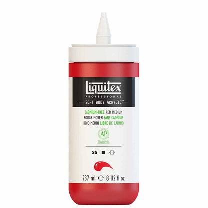 Liquitex Professional Soft Body Akrilik Boya 237ml Cadmium-Free Red Medium 894 S5