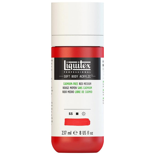 Liquitex Professional Soft Body Akrilik Boya 237ml Cadmium-Free Red Medium 894 S5