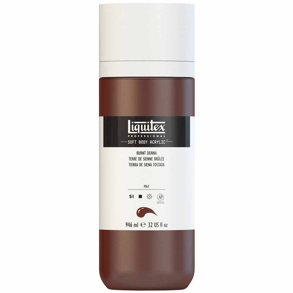 Liquitex Professional Soft Body Akrilik Boya 946ml Burnt Sienna 127 S1