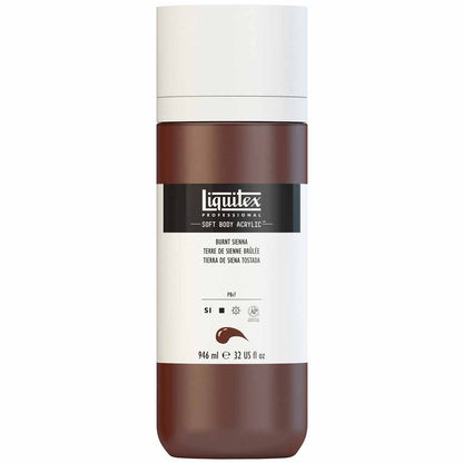 Liquitex Professional Soft Body Akrilik Boya 946ml Burnt Sienna 127 S1