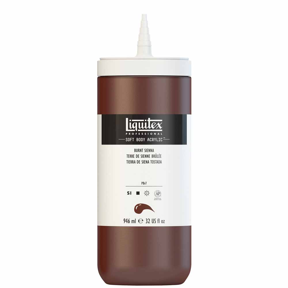 Liquitex Professional Soft Body Akrilik Boya 946ml Burnt Sienna 127 S1