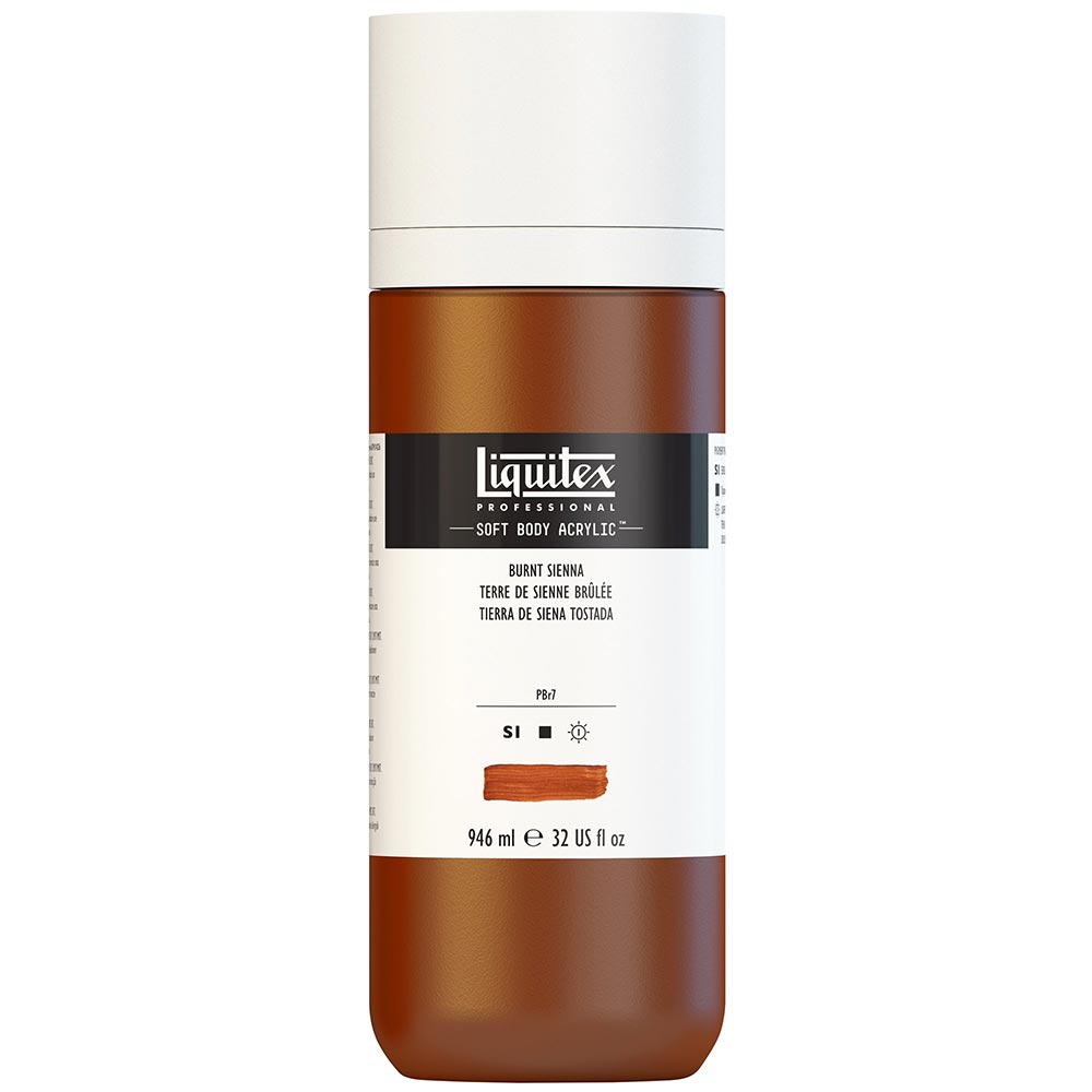 Liquitex Professional Soft Body Akrilik Boya 946ml Burnt Sienna 127 S1