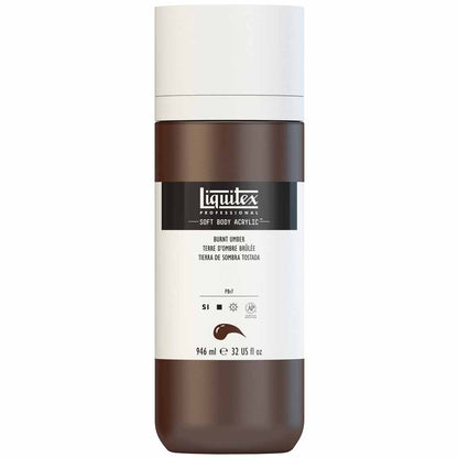 Liquitex Professional Soft Body Akrilik Boya 946ml Burnt Umber 128 S1