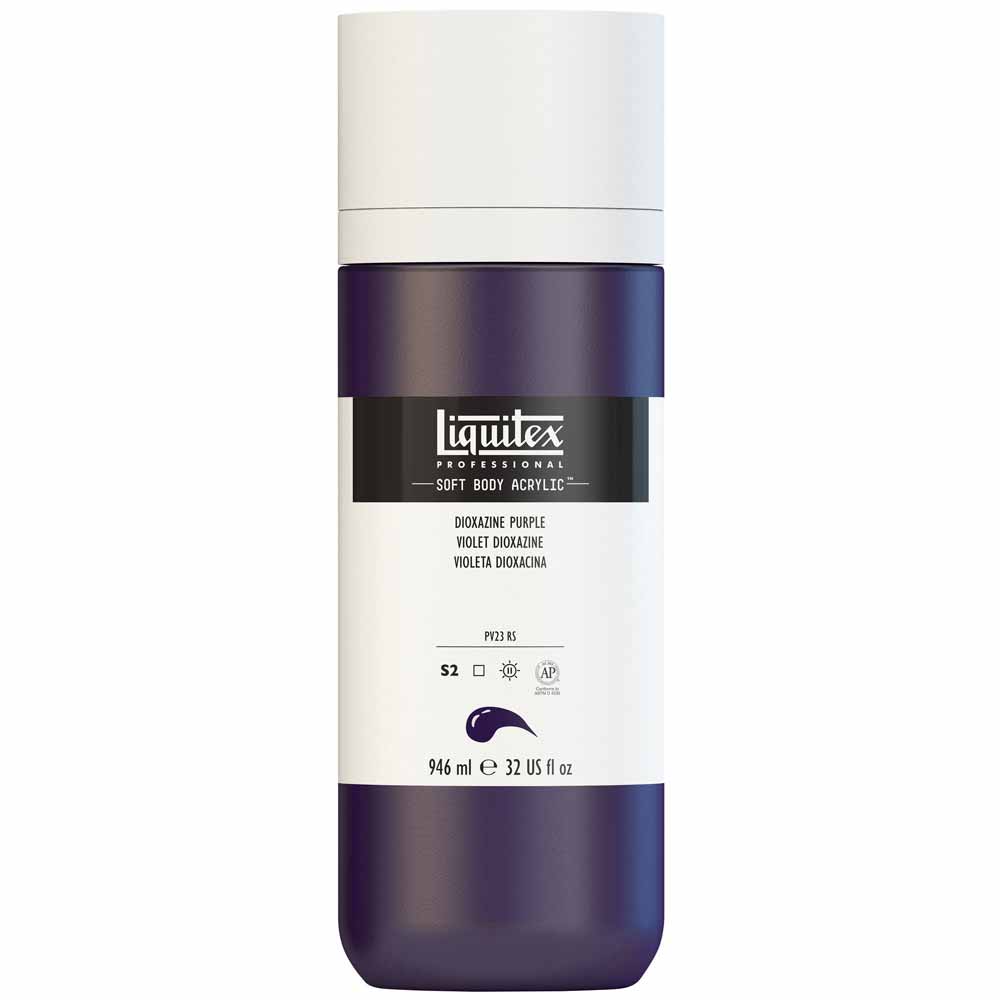 Liquitex Professional Soft Body Akrilik Boya 946ml Dioxazine Purple 186 S2