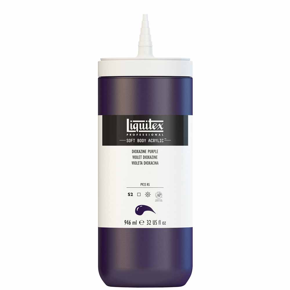 Liquitex Professional Soft Body Akrilik Boya 946ml Dioxazine Purple 186 S2