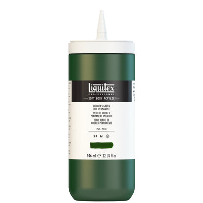 Liquitex Professional Soft Body Akrilik Boya 946ml Hooker’s Green Hue Permanent 224 S1