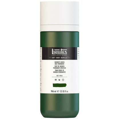 Liquitex Professional Soft Body Akrilik Boya 946ml Hooker’s Green Hue Permanent 224 S1
