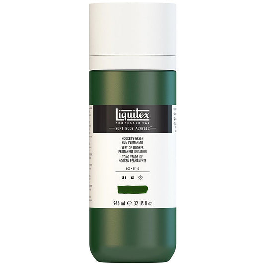 Liquitex Professional Soft Body Akrilik Boya 946ml Hooker’s Green Hue Permanent 224 S1