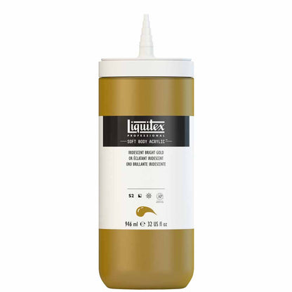 Liquitex Professional Soft Body Akrilik Boya 946ml Iridescent Bright Gold 234 S2