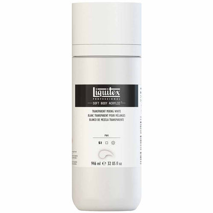 Liquitex Professional Soft Body Akrilik Boya 946ml Transparent Mixing White 430 S1