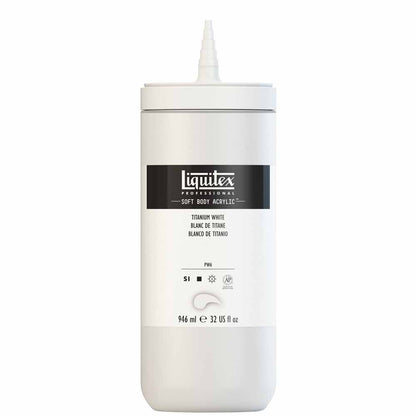 Liquitex Professional Soft Body Akrilik Boya 946ml Titanium White 432 S1