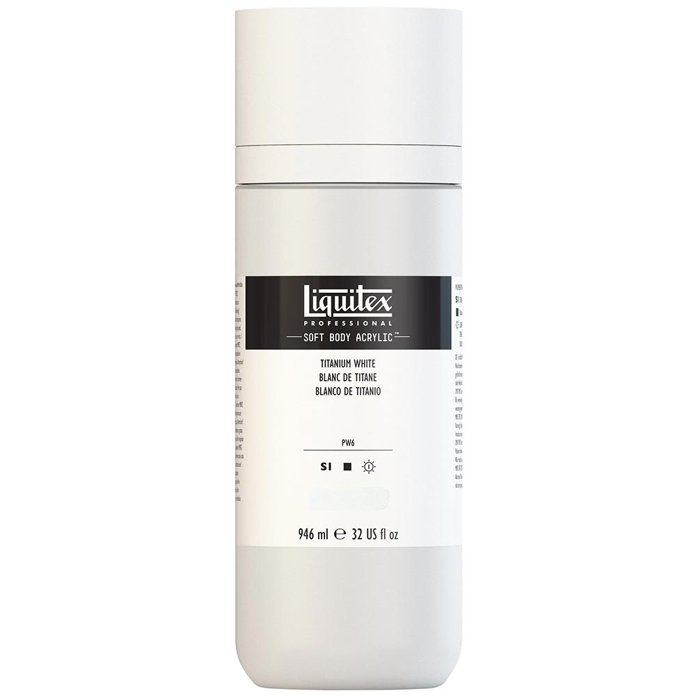 Liquitex Professional Soft Body Akrilik Boya 946ml Titanium White 432 S1