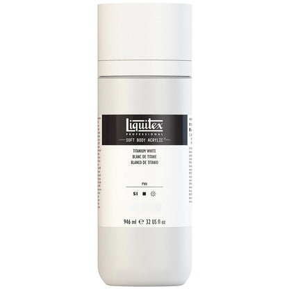 Liquitex Professional Soft Body Akrilik Boya 946ml Titanium White 432 S1