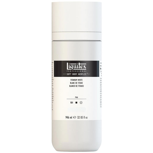 Liquitex Professional Soft Body Akrilik Boya 946ml Titanium White 432 S1