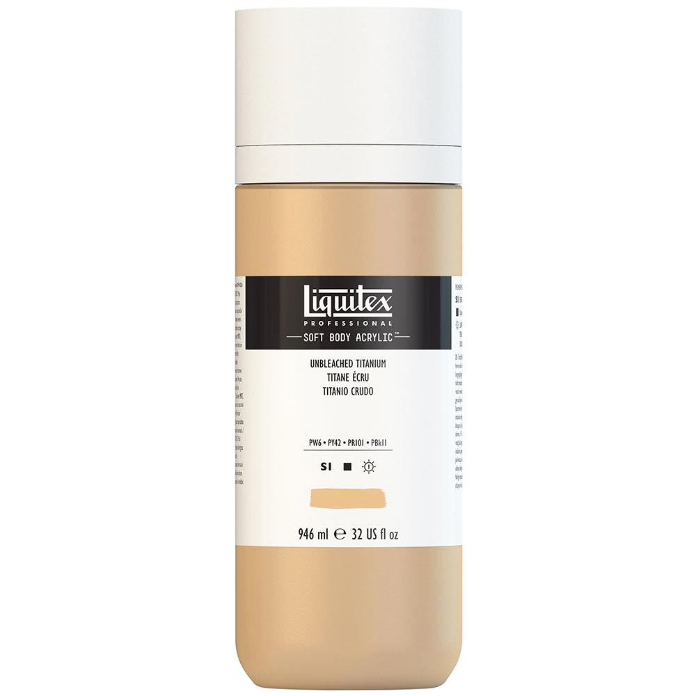 Liquitex Professional Soft Body Akrilik Boya 946ml Unbleached Titanium 434 S1