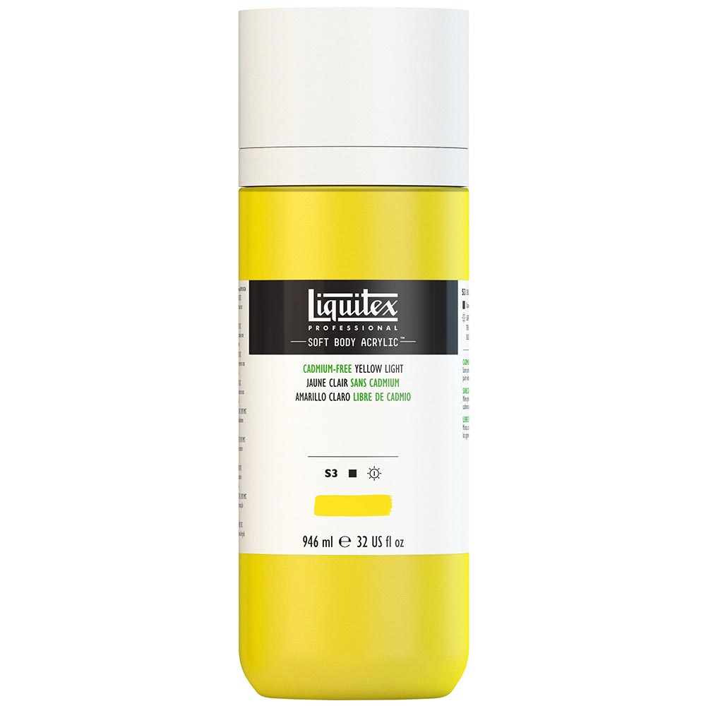 Liquitex Professional Soft Body Akrilik Boya 946ml Cadmium-Free Yellow Light 889 S3