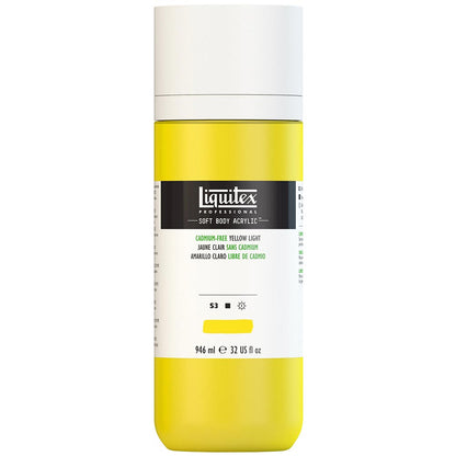 Liquitex Professional Soft Body Akrilik Boya 946ml Cadmium-Free Yellow Light 889 S3