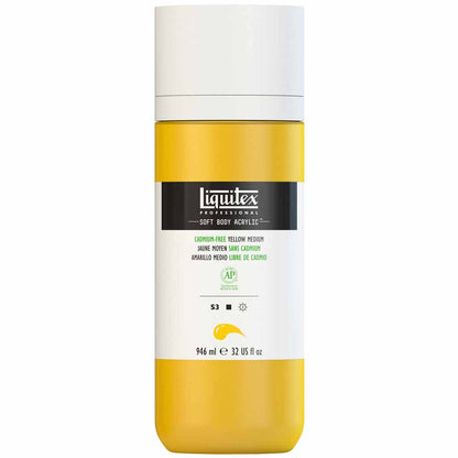 Liquitex Professional Soft Body Akrilik Boya 946ml Cadmium-Free Yellow Medium 890 S3