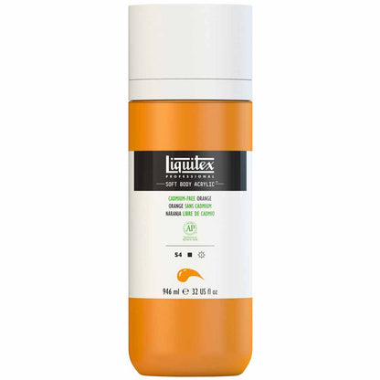 Liquitex Professional Soft Body Akrilik Boya 946ml Cadmium-Free Orange 892 S4