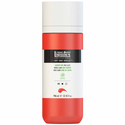 Liquitex Professional Soft Body Akrilik Boya 946ml Cadmium-Free Red Light 893 S5