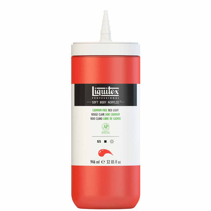 Liquitex Professional Soft Body Akrilik Boya 946ml Cadmium-Free Red Light 893 S5