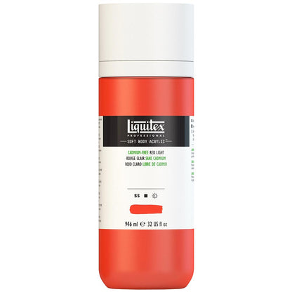 Liquitex Professional Soft Body Akrilik Boya 946ml Cadmium-Free Red Light 893 S5