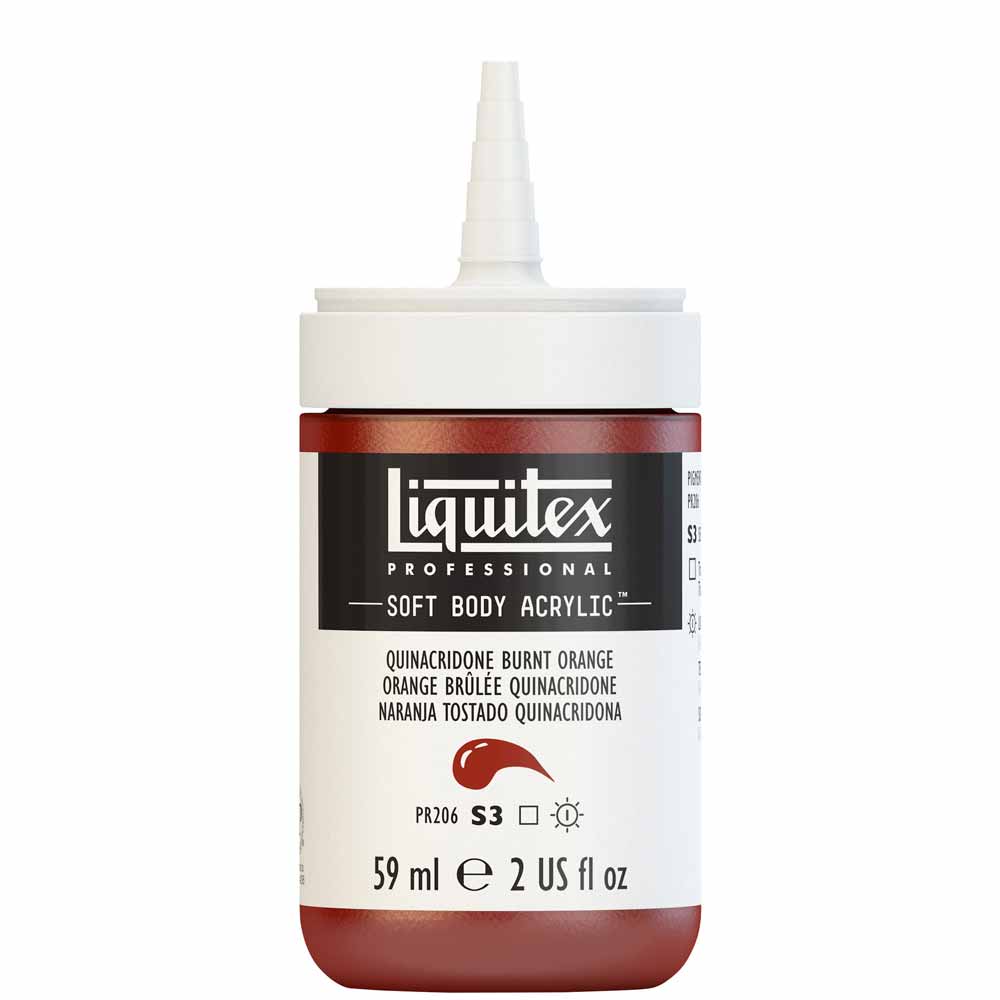 Liquitex Professional Soft Body Akrilik Boya 59ml Quinacridone Burnt Orange 108 S3