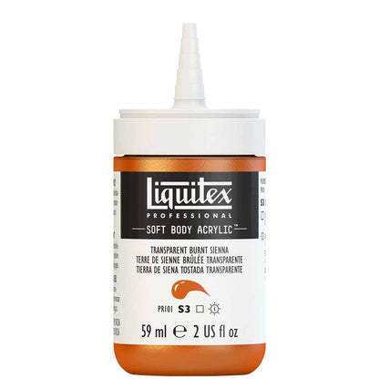Liquitex Professional Soft Body Akrilik Boya 59ml Transparent Burnt Sienna 129 S3