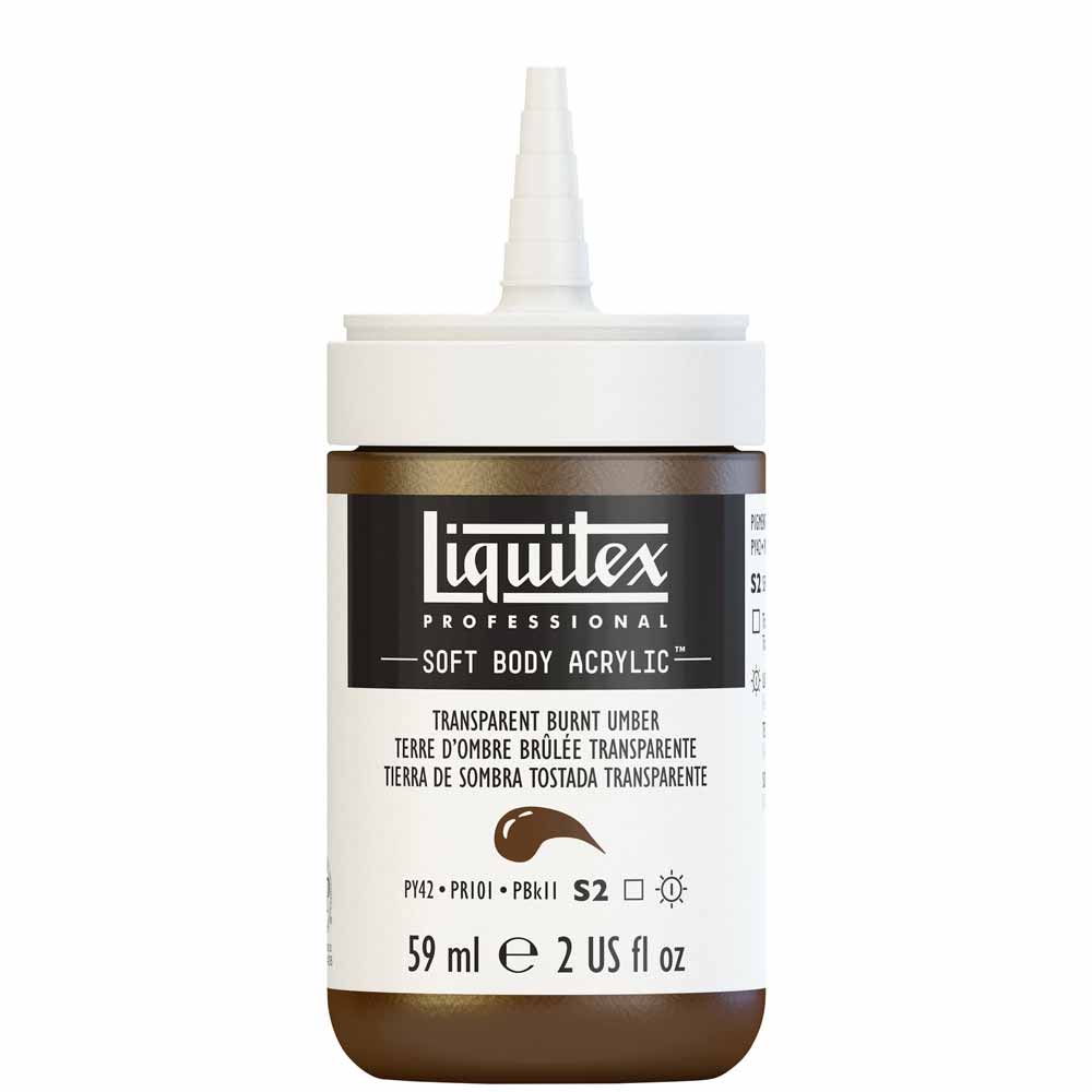 Liquitex Professional Soft Body Akrilik Boya 59ml Transparent Burnt Umber 130 S2