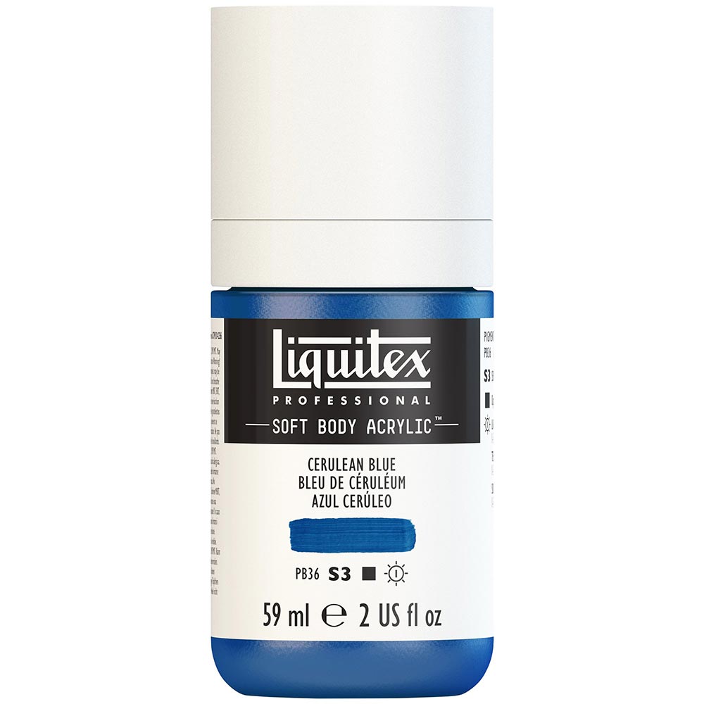 Liquitex Professional Soft Body Akrilik Boya 59ml Cerulean Blue 164 S3