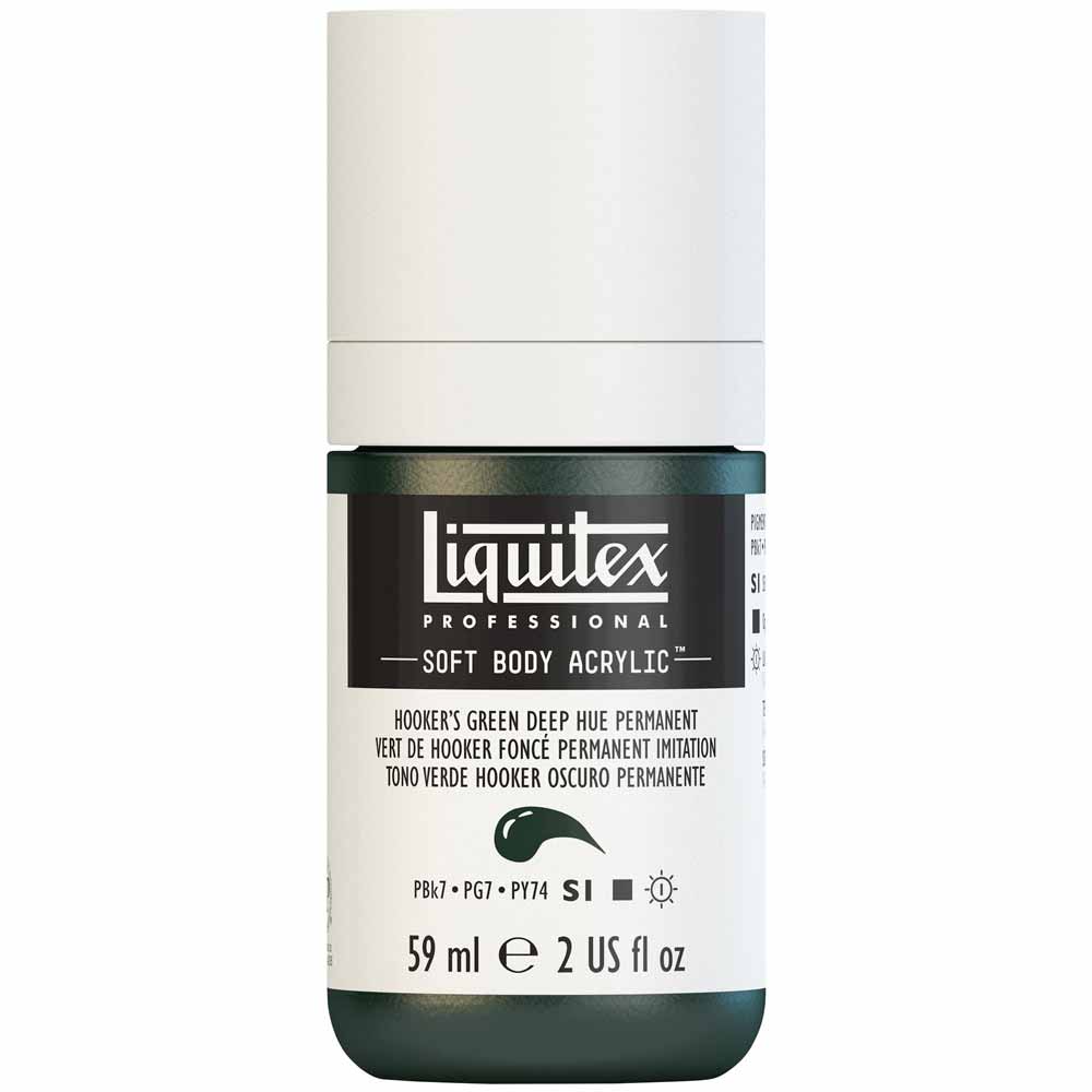 Liquitex Professional Soft Body Akrilik Boya 59ml Hooker’s Green Deep Hue Permanent 225 S1