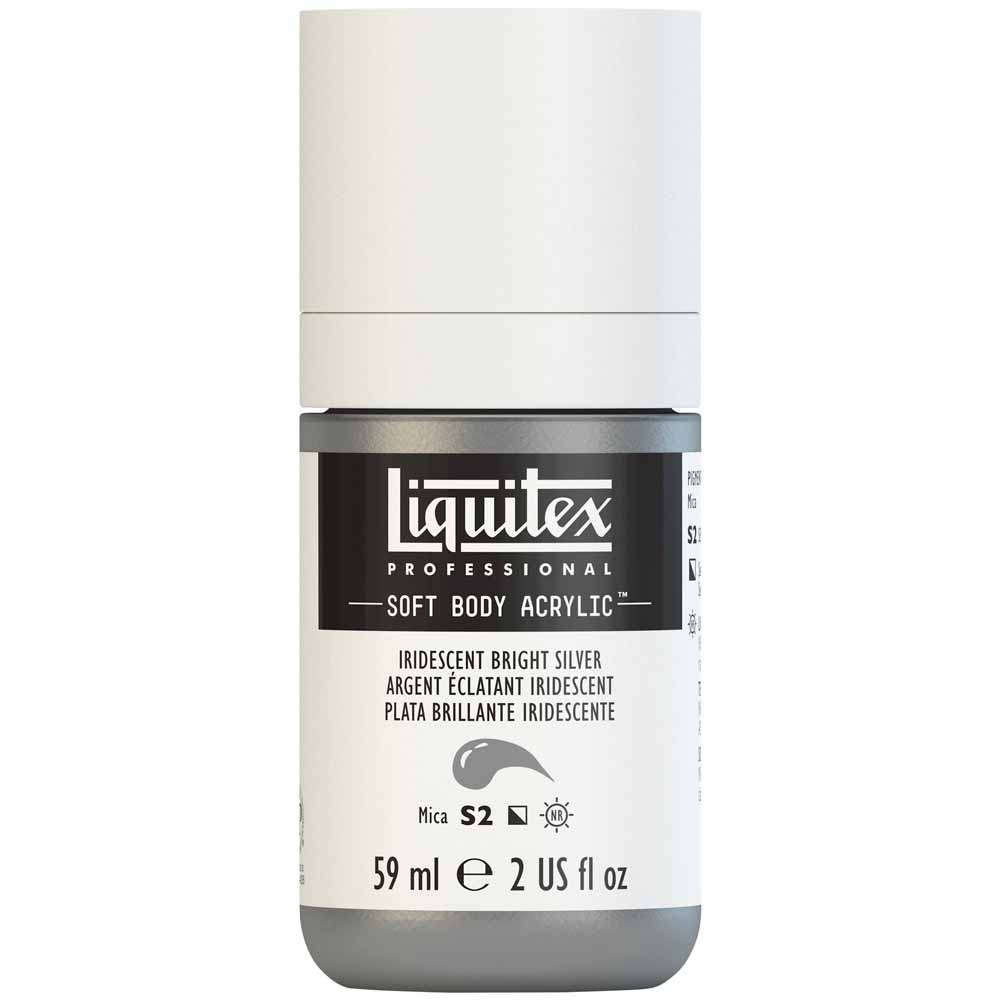 Liquitex Professional Soft Body Akrilik Boya 59ml Iridescent Bright Silver 236 S2
