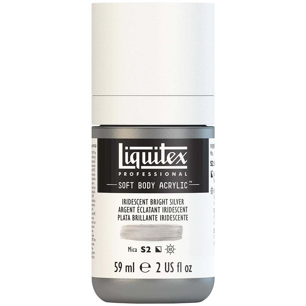 Liquitex Professional Soft Body Akrilik Boya 59ml Iridescent Bright Silver 236 S2