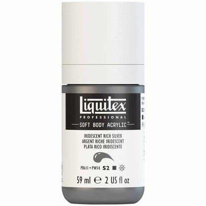 Liquitex Professional Soft Body Akrilik Boya 59ml Iridescent Rich Silver 239 S2